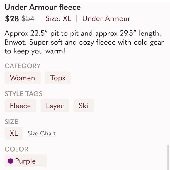 Under Armour fleece - Picture 6 of 6